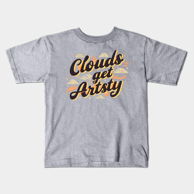 Clouds Kids T-Shirt by NomiCrafts